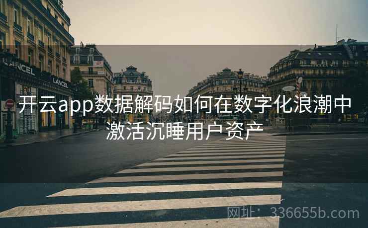 开云app数据解码如何在数字化浪潮中激活沉睡用户资产