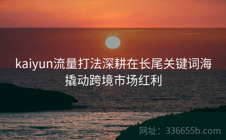 kaiyun流量打法深耕在长尾关键词海撬动跨境市场红利