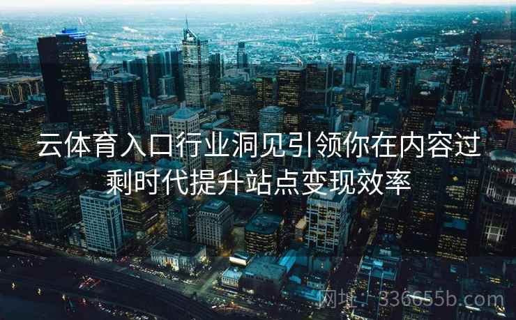 云体育入口行业洞见引领你在内容过剩时代提升站点变现效率
