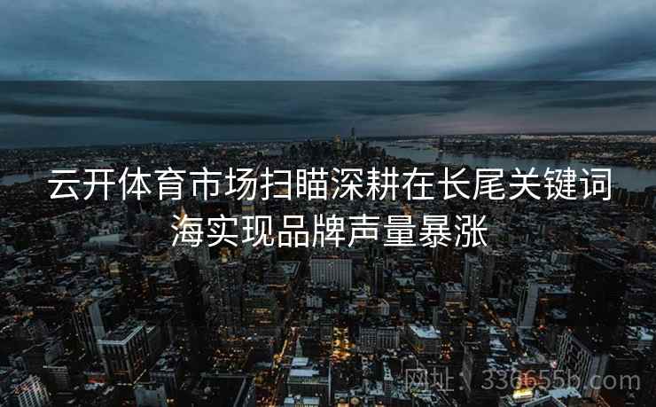 云开体育市场扫瞄深耕在长尾关键词海实现品牌声量暴涨