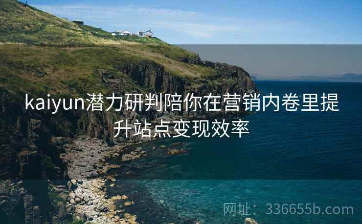 kaiyun潜力研判陪你在营销内卷里提升站点变现效率