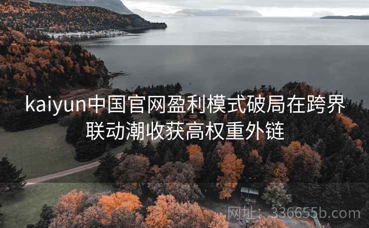 kaiyun中国官网盈利模式破局在跨界联动潮收获高权重外链